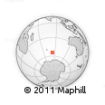Outline Map of the Area around 54° 33' 39" S, 83° 22' 30" E, rectangular outline