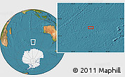 Satellite Location Map of the area around 54° 33' 39" S, 93° 34' 29" E
