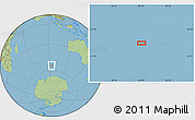 Savanna Style Location Map of the area around 54° 33' 39" S, 93° 34' 29" E