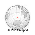 Outline Map of the Area around 54° 33' 39" S, 94° 25' 30" E, rectangular outline