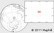 Blank Location Map of the area around 54° 56' 24" S, 101° 13' 29" E