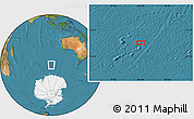 Satellite Location Map of the area around 54° 56' 24" S, 101° 13' 29" E