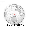 Outline Map of the Area around 54° 56' 24" S, 107° 10' 30" E, rectangular outline