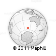 Outline Map of the Area around 54° 56' 24" S, 108° 1' 30" E, rectangular outline