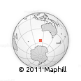 Outline Map of the Area around 54° 56' 24" S, 111° 25' 30" E, rectangular outline