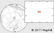 Blank Location Map of the area around 54° 56' 24" S, 112° 16' 30" E