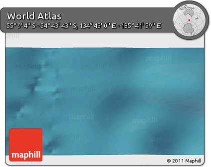 Satellite 3D Map of the Area around 54° 56' 24" S, 135° 13' 29" E