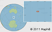 Savanna Style Location Map of the area around 54° 56' 24" S, 136° 4' 29" E