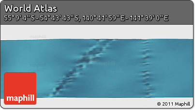 Satellite Panoramic Map of the Area around 54° 56' 24" S, 141° 10' 30" E
