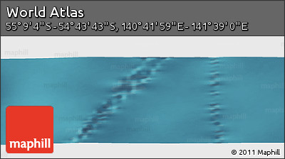 Satellite Panoramic Map of the Area around 54° 56' 24" S, 141° 10' 30" E