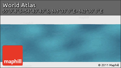 Satellite Panoramic Map of the Area around 54° 56' 24" S, 142° 1' 30" E