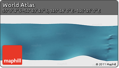 Satellite Panoramic Map of the Area around 54° 56' 24" S, 146° 16' 30" E