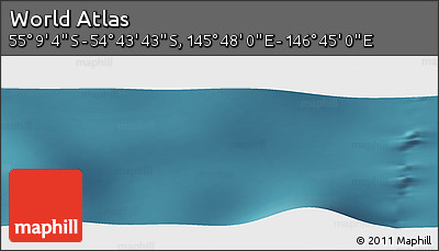 Satellite Panoramic Map of the Area around 54° 56' 24" S, 146° 16' 30" E