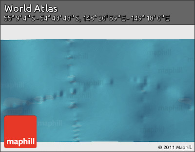 Satellite 3D Map of the Area around 54° 56' 24" S, 148° 49' 29" E
