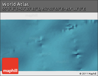 Satellite 3D Map of the Area around 54° 56' 24" S, 157° 19' 29" E