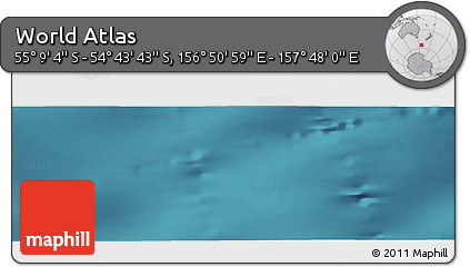 Satellite Panoramic Map of the Area around 54° 56' 24" S, 157° 19' 29" E