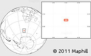 Blank Location Map of the area around 54° 56' 24" S, 15° 22' 30" E