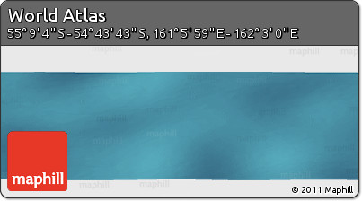 Satellite Panoramic Map of the Area around 54° 56' 24" S, 161° 34' 29" E