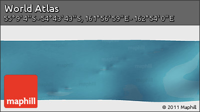 Satellite Panoramic Map of the Area around 54° 56' 24" S, 162° 25' 30" E
