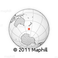 Outline Map of the Area around 54° 56' 24" S, 167° 31' 30" E, rectangular outline