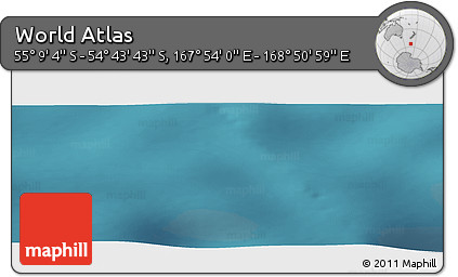 Satellite Panoramic Map of the Area around 54° 56' 24" S, 168° 22' 30" E