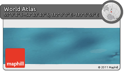 Satellite Panoramic Map of the Area around 54° 56' 24" S, 172° 37' 30" E