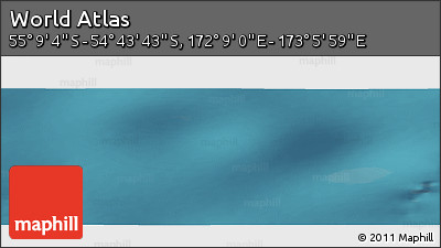 Satellite Panoramic Map of the Area around 54° 56' 24" S, 172° 37' 30" E