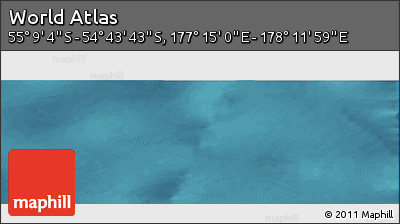 Satellite Panoramic Map of the Area around 54° 56' 24" S, 177° 43' 29" E