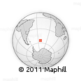 Outline Map of the Area around 54° 56' 24" S, 22° 1' 29" W, rectangular outline