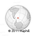 Outline Map of the Area around 54° 56' 24" S, 40° 43' 30" W, rectangular outline