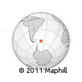 Outline Map of the Area around 54° 56' 24" S, 42° 25' 29" W, rectangular outline