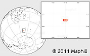 Blank Location Map of the area around 54° 56' 24" S, 45° 7' 30" E