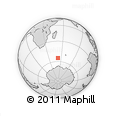 Outline Map of the Area around 54° 56' 24" S, 51° 55' 29" E, rectangular outline