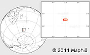 Blank Location Map of the area around 54° 56' 24" S, 52° 46' 29" E