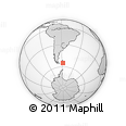 Outline Map of the Area around 54° 56' 24" S, 57° 43' 30" W, rectangular outline