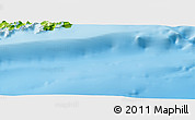 Physical Panoramic Map of the area around 54° 56' 24" S, 63° 40' 30" W