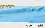 Political Panoramic Map of the area around 54° 56' 24" S, 63° 40' 30" W