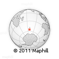 Outline Map of the Area around 54° 56' 24" S, 68° 4' 29" E, rectangular outline