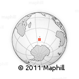 Outline Map of the Area around 54° 56' 24" S, 68° 55' 30" E, rectangular outline