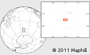 Blank Location Map of the area around 54° 56' 24" S, 72° 19' 29" E