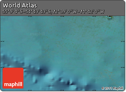 Satellite Map of the Area around 54° 56' 24" S, 72° 10' 30" W