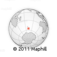 Outline Map of the Area around 54° 56' 24" S, 73° 10' 30" E, rectangular outline