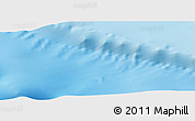 Shaded Relief Panoramic Map of the area around 54° 56' 24" S, 73° 1' 30" W