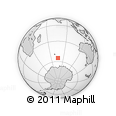 Outline Map of the Area around 54° 56' 24" S, 76° 34' 29" E, rectangular outline