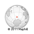Outline Map of the Area around 54° 56' 24" S, 77° 25' 30" E, rectangular outline