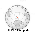 Outline Map of the Area around 54° 56' 24" S, 78° 16' 30" E, rectangular outline