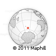 Outline Map of the Area around 54° 56' 24" S, 79° 58' 29" E, rectangular outline