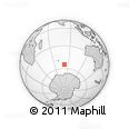 Outline Map of the Area around 54° 56' 24" S, 81° 40' 30" E, rectangular outline