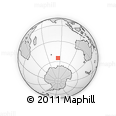 Outline Map of the Area around 54° 56' 24" S, 84° 13' 29" E, rectangular outline
