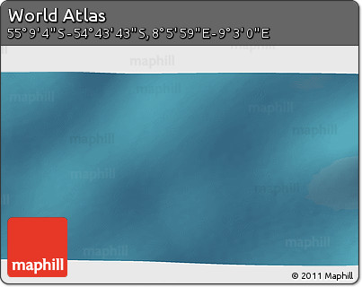 Satellite 3D Map of the Area around 54° 56' 24" S, 8° 34' 29" E